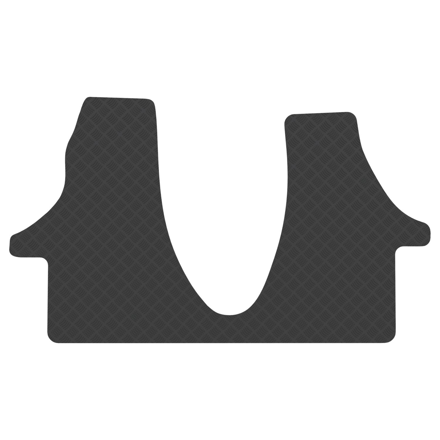 Car Mat Co. Volkswagen Transporter T6.1 Twin Passenger 2019 on Rubber Car Mat (611VV)