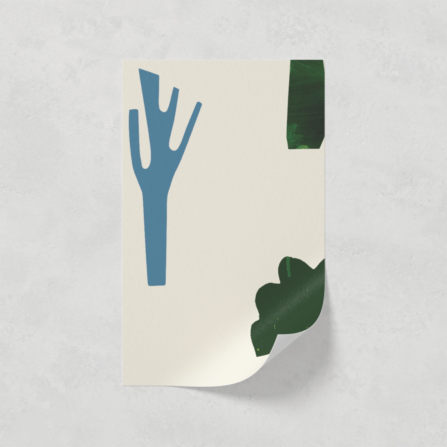 LickPro Cream Trees 01 Wallpaper Sample 0.18m x 0.29m (611VX)