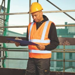 Site Rushton Hi-Vis Waistcoat Orange Small / Medium 48" Chest