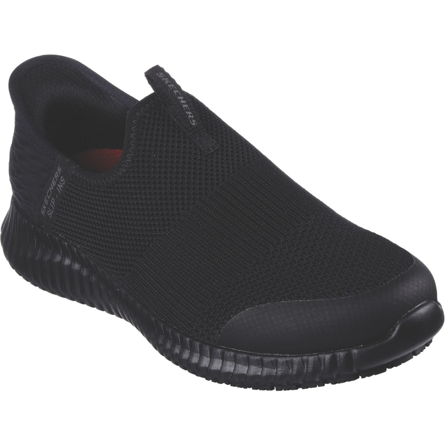 Skechers Cessnock - Gwynedd Size 3 Womens Black Slip-On Occupational Work Shoes (611XT)
