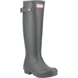 Hunter Original Tall Size 6 Womens Dark Olive Non Safety Wellies