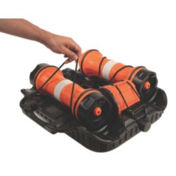 EasyExtend  Barrier Post & Head Kit (Red & White) 10m