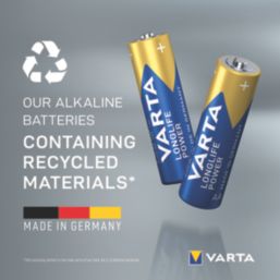 Varta Longlife Power  AA 1.5V Alkaline Batteries 12 Pack