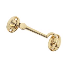 Cabin Hook Polished Brass 100mm