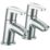 Bristan Orta Chrome 125mm Deck Mounted Lever 2 Tap Holes Bath Pillar Tap
