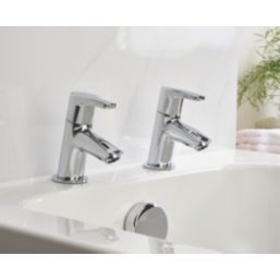 Bristan Orta Chrome 125mm Deck Mounted Lever 2 Tap Holes Bath Pillar Tap