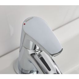 Bristan Orta Chrome 125mm Deck Mounted Lever 2 Tap Holes Bath Pillar Tap