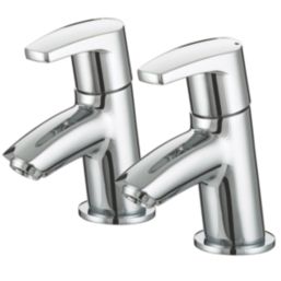 Bristan Orta Chrome 125mm Deck Mounted Lever 2 Tap Holes Bath Pillar Tap