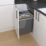 Refurb Essentials Vigote Pull-Out Bin Anthracite 64Ltr