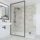 Multipanel Unlipped Bathroom Waterproof Wall Panel  Gloss Antique Marble 2400mm x 1200mm x 11mm