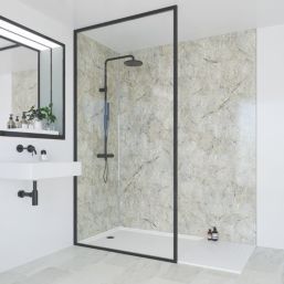 Multipanel Unlipped Bathroom Waterproof Wall Panel  Gloss Antique Marble 2400mm x 1200mm x 11mm