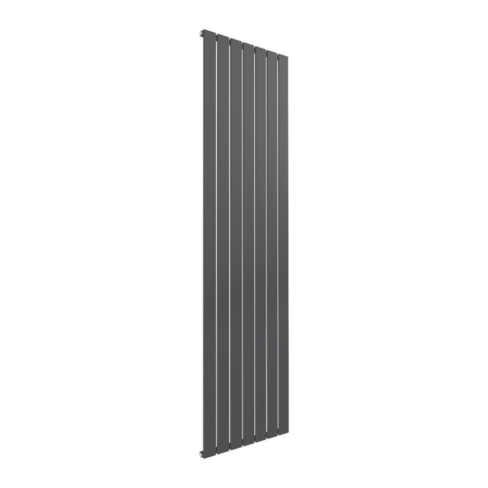 Reina Flat Single 1800mm x 514mm 3547BTU Anthracite Vertical Designer ...