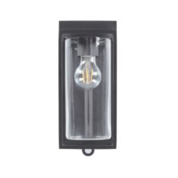 Lutec Flair Outdoor LED Solar Wall Light With PIR Sensor Black 200lm