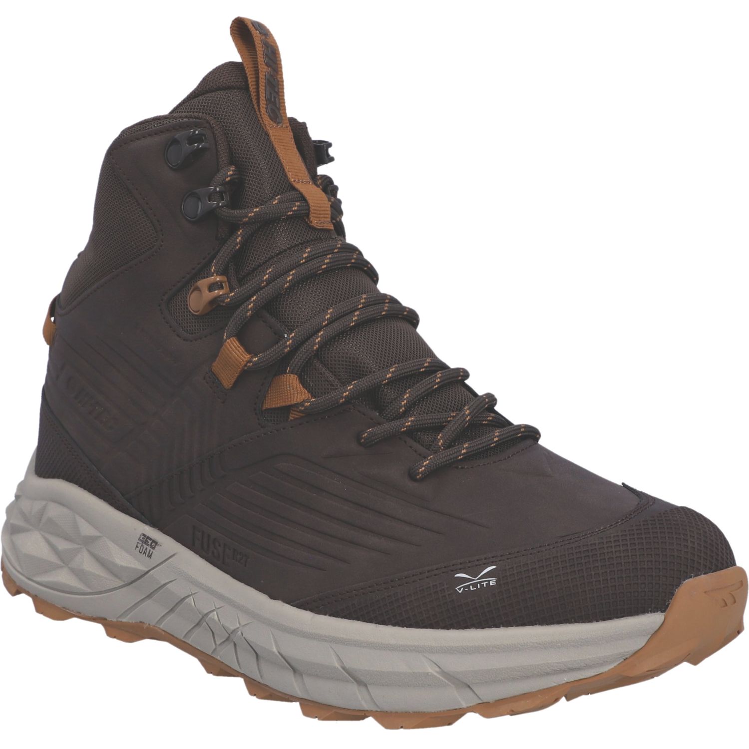 Hi-Tec Fuse Trek Mid Size 9 Grey Waterproof Non Safety Work Boots (612EK)