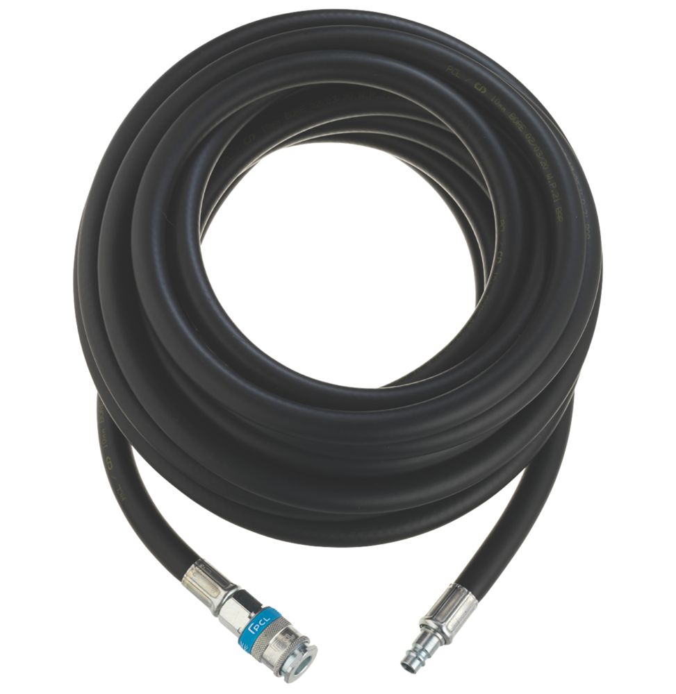 PCL HA2141 XF Coupling & Adaptor Air Tool Hose 10mm x 10m Screwfix