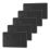 Refurb British General Nexus Metal 13A 2-Gang DP Switched Plug Sockets Matt Black  with Black Inserts 5 Pack