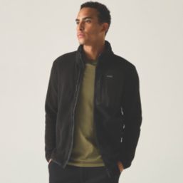 Regatta Frankie Full Zip Fleece Black/Black  2X Large 46-48" Chest