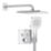 Refurb Grohe Precision SmartControl HP Rear-Fed Concealed Chrome Thermostatic Square Head Shower System 310