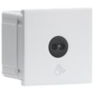 Knightsbridge Touchless 2.1A 1-Way Modular Light Switch White with Black Inserts