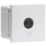 Knightsbridge Touchless 2.1A 1-Way Modular Light Switch White with Black Inserts
