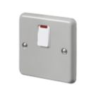 MK Contoura 20A 1-Gang DP Control Switch Grey with Neon with White Inserts