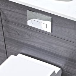 Quad Dual-Flush Flushing Plate Chrome