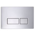 Quad Dual-Flush Flushing Plate Chrome