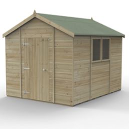 Forest Timberdale 8' 6" x 10' (Nominal) Apex Tongue & Groove Timber Shed with Base & Assembly