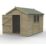 Forest Timberdale 8' 6" x 10' (Nominal) Apex Tongue & Groove Timber Shed with Base & Assembly