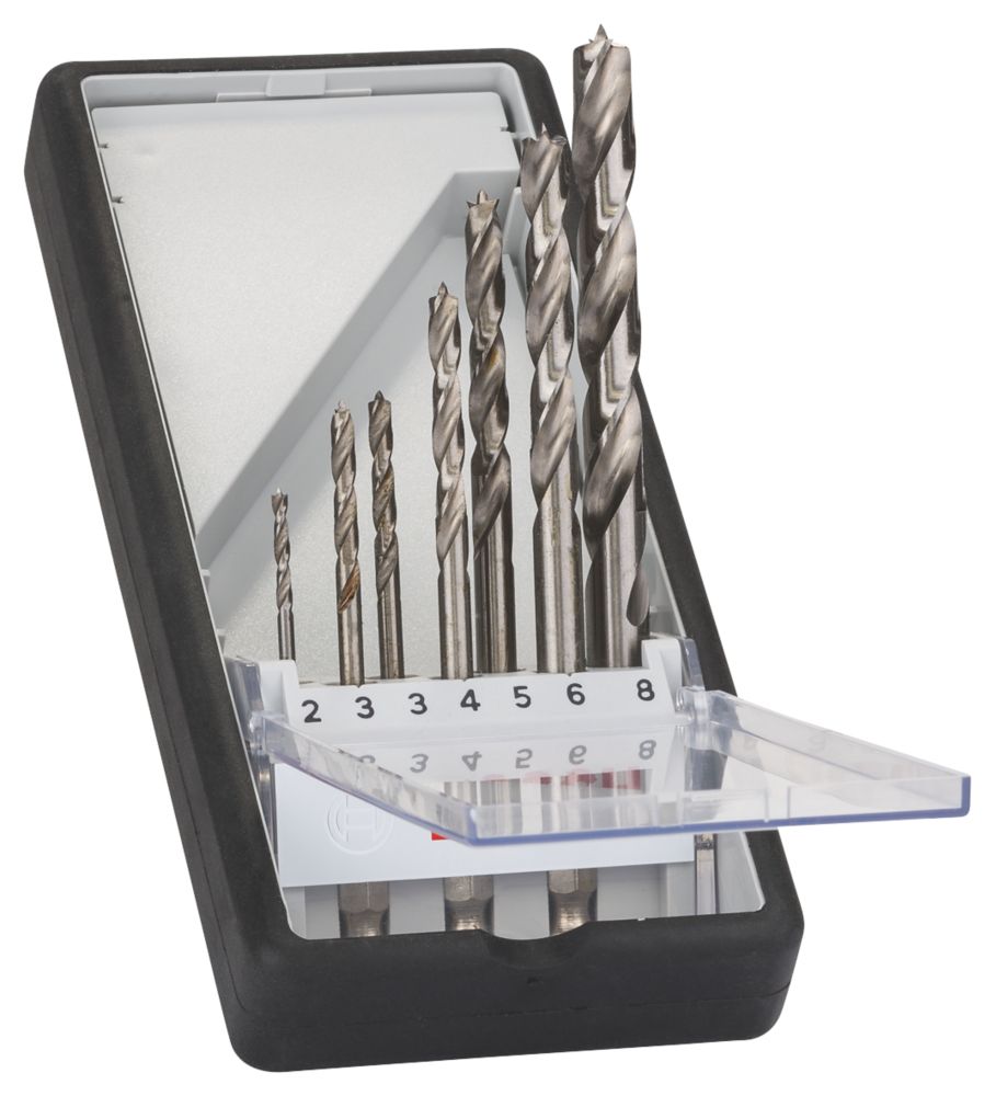 Set Di Punte Da Trapano 5 Pezzi Brad Point Per Lavorazione