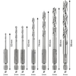 Bosch Wood Drill Bit Set 7 Pieces Screwfix