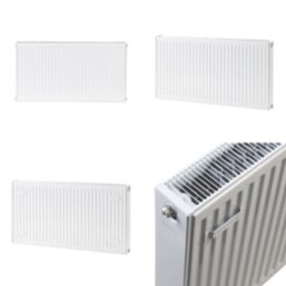 Flomasta 600mm x 1200mm 6998BTU White Type 22 Convector Radiator