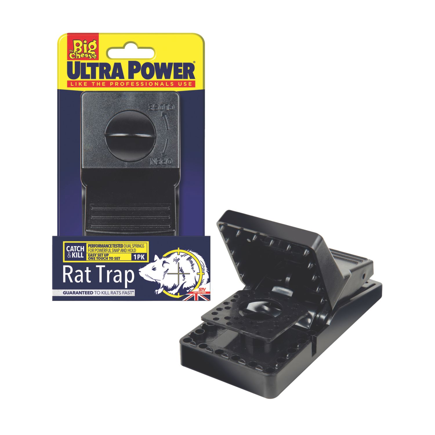 The Big Cheese Ultra Power Plastic & Stainless Steel Rat Trap (612XT)
