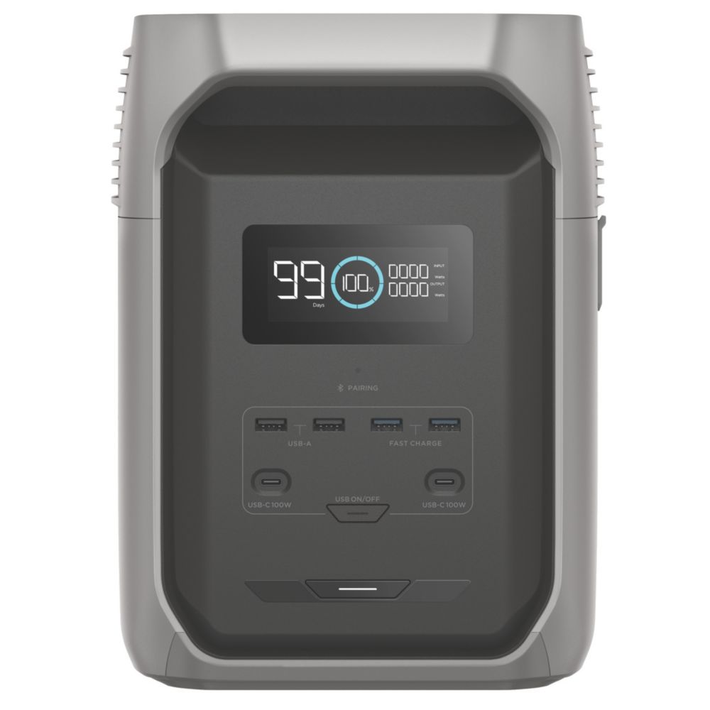 EcoFlow DELTA 3 1500 1536Wh エコフロー Ecoflow Delta 3 1500 1800W Smart Portable Power Station 1536Wh