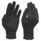 Site SDG310 Nitrile Powder-Free Disposable Grip Gloves Black Small 50 Pack