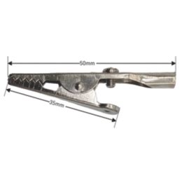 Pearl Consumables  5A Non-Insulated Crocodile Clips 2 Pack