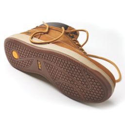 Site Touchstone Size 11  Dark Honey Water-Resistant Steel Toe Cap Safety Boots