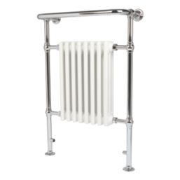 3-Column Steel Bathroom Radiator 952 x 659mm Chrome 1699BTU - Screwfix