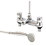 Swirl Contract Deck-Mounted  Metal Head Bath Shower Mixer Tap Chrome