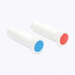 Hep2O  Plastic Push-Fit Blanking Pegs 15mm 2 Pack