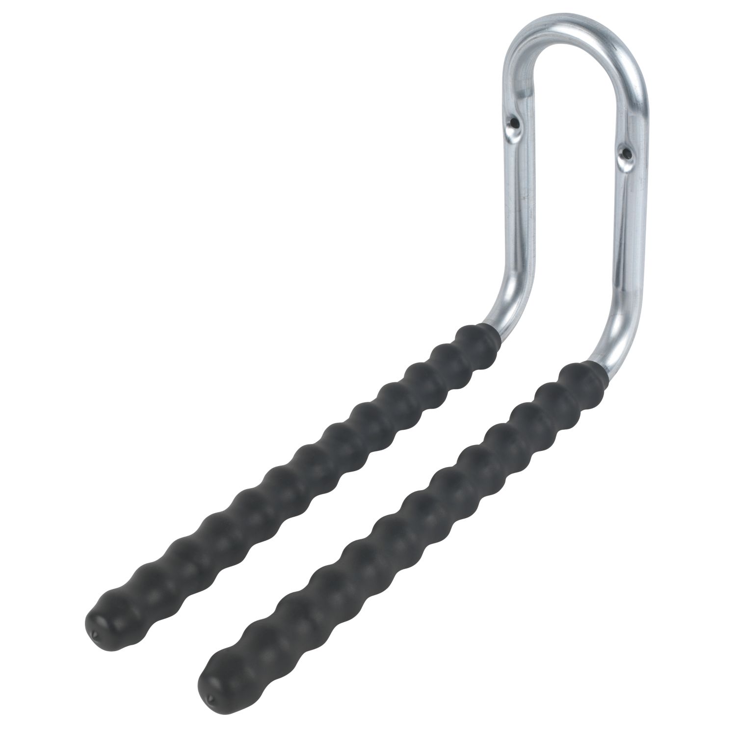 Smith & Locke Heavy Duty Rubber-Sleeved Double Storage Hook Black 215 x 400mm (6134J)