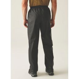 Regatta Pack It Waterproof  Overtrousers Black Large 29" W 31" L