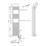 Flomasta 1800mm x 400mm 1364BTU Chrome Flat Electric Towel Radiator