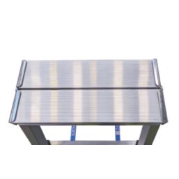 Zarges Aluminium 1.74m 7 Step Swingback A Frame Step Ladder