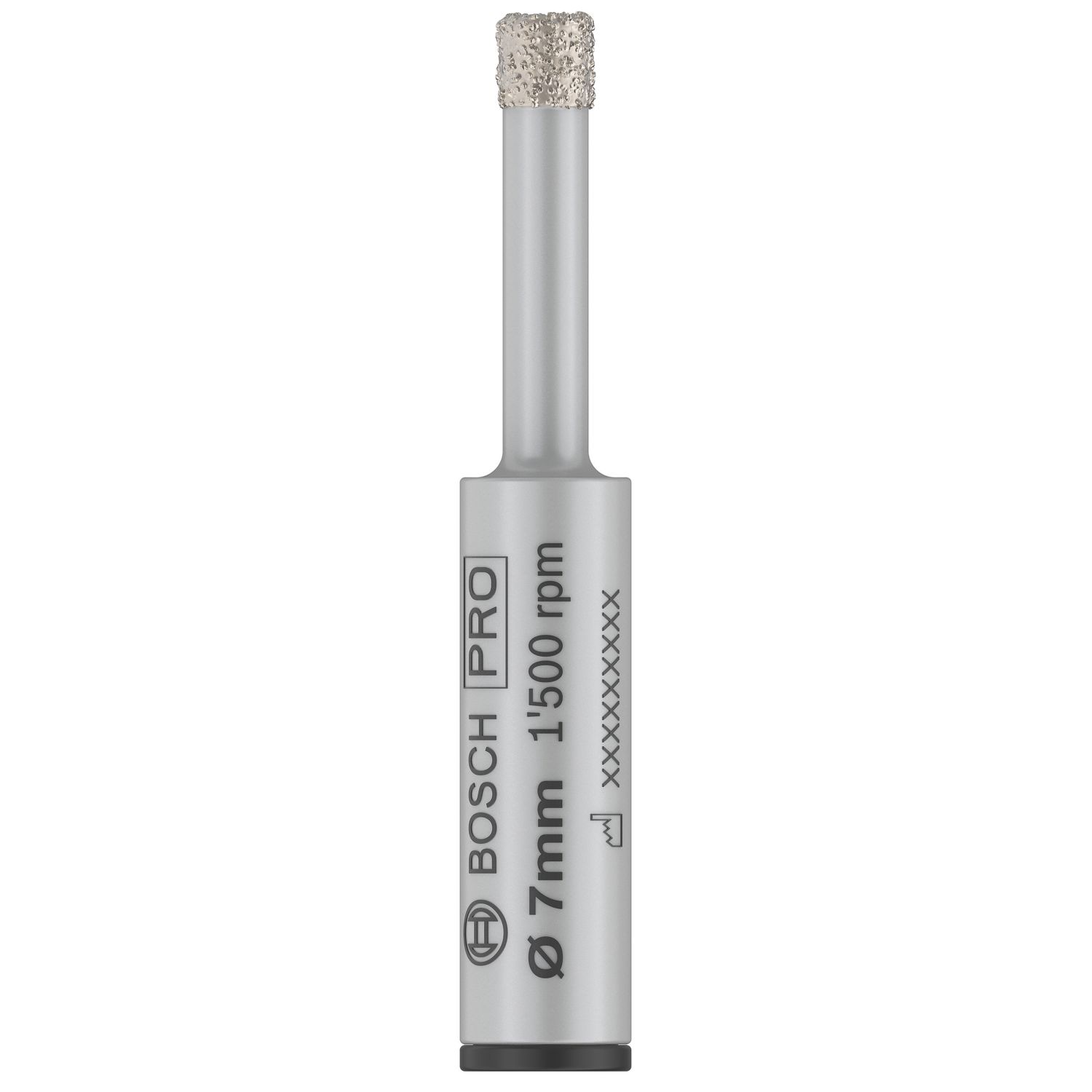 Bosch Pro Round Shank Diamond Tile Hard Ceramic Dry Drill Bit 7mm x 33mm (613CR)