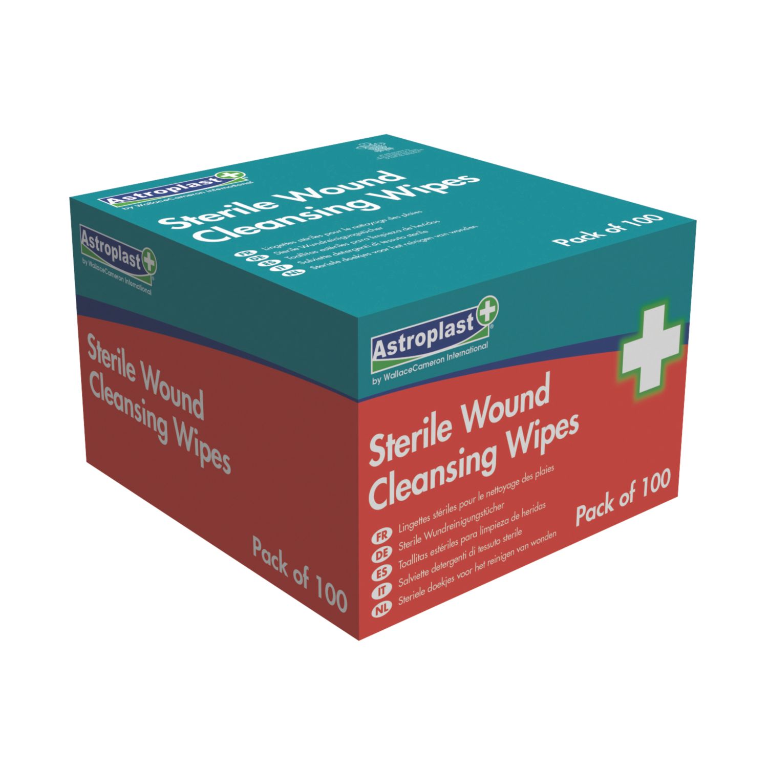 Wallace Cameron Astroplast Sterile Wound Cleansing Wipes 100 Pack (613FP)