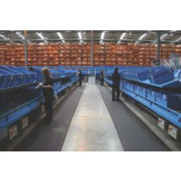 COBA Orthomat Premium Anti-Fatigue Floor Mat Black 18.3m x 0.6m x 12.5mm