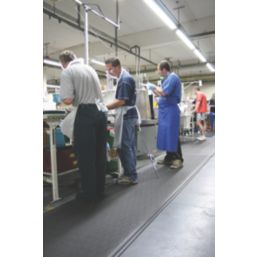 COBA Orthomat Premium Anti-Fatigue Floor Mat Black 18.3m x 0.6m x 12.5mm