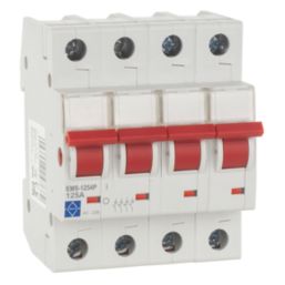 Lewden  125A 4-Pole 3-Phase Mains Switch Disconnector