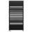 Terma 1185mm x 600mm 3795BTU Black Flat Designer Towel Radiator